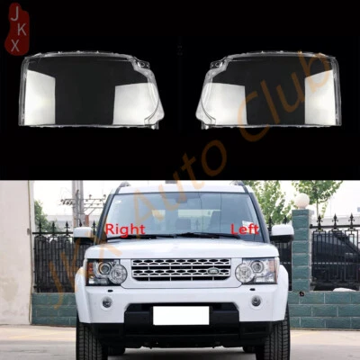 Par de carcasa de lente de faro delantero apto para Land Rover Discovery 4 LR4 10-13 p Foto 1 de 4
