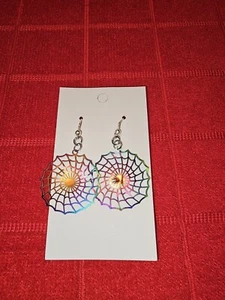 Halloween Spiderwebs 🕸 Earrings  - Picture 1 of 3