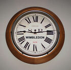 Southern Railway SR Vintage Style Wooden Clock, Wimbledon SW19 Tennis Station.