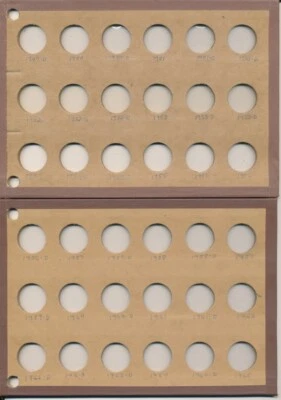 Tablero de monedas Wayte Raymond No. 458 níquel en blanco de Estados Unidos Foto 1 de 2