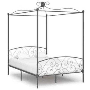 Himmelbettgestell Bettgestell Metallbett Vintage Stil Schlafzimmermöbel Romantis - Bild 1 von 8