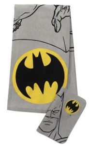 Juego de toallas de baño Batman Kids 25"" x 50"" con paño de algodón de 12"" x 12 - Imagen 1 de 3