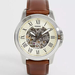 FOSSIL MENS GRANT AUTOMATIC WATCH ME3099 WHITE DIAL - WARRANTY - RRP 269.00