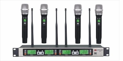 GTD 4x100 Channel UHF Wireless Handheld Microphone Mic System 500 Mhz Band B-33H - Image 1 of 3