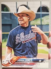 CHIPPER JONES 2018 Topps Update SP Short Print Variation 5X7 JUMBO CARD #/49