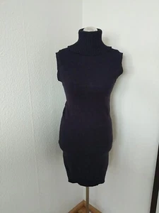 Damen Kleid Rollkragen ärmellos blau Größe M/L - Bild 1 von 6