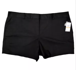 Pantalones cortos chinos Michael Kors para mujer talla 24W negros nuevos precio de venta sugerido por el fabricante 78 USD - Imagen 1 de 5