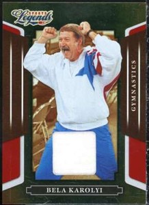 Bela Karolyi Shirt Card 2008 Donruss Sports Legends Materials Mirror Red #93 