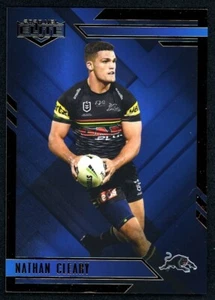2020 Penrith Panthers NRL Elite Sapphire Mojo Card - Nathan Cleary - #8/20 - Bild 1 von 3
