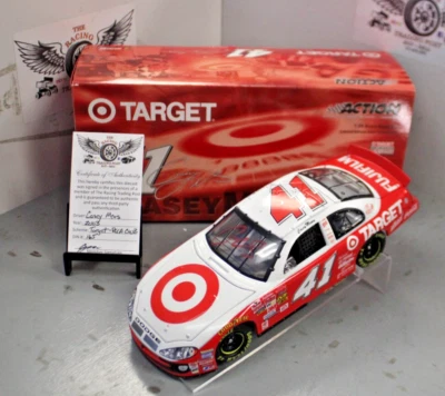 Casey Mears Target 2003 1/24 acción RCCA CW Bank NASCAR diecast autografiado Foto 1 de 2