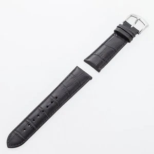 Leather straps black with or without buckle, Lederband - bracelet cuir - Picture 1 of 1