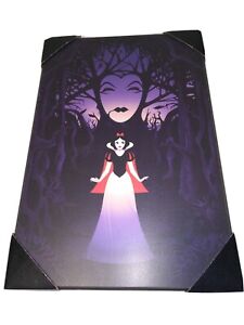 13" x 19"  Disney wood wall plaque Snow White villain dark forest queen art