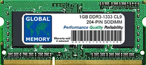 1 GB DDR3 1333 MHz PC3-10600 204 PIN SODIMM INTEL IMAC MID 2010-MID/LATE 2011 RAM - Foto 1 di 1