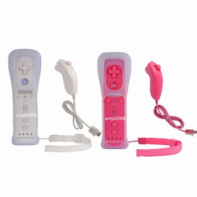 Mando a distancia Motion Plus Wii 4 piezas Nunchuck Controller Gamepad para Wii Wii U Foto 1 de 4