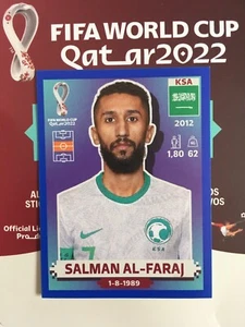 SALMAN AL-FARAJ, BLUE PANINI STICKER WORLD CUP QATAR 2022 #KSA12 - Picture 1 of 1