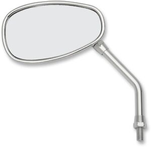 Emgo Replacement Mirror Oval Left Chrome #20-86832 for Yamaha