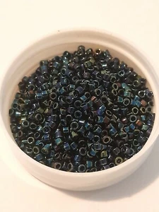 5grams miyuki delica Japanese seed beads 11/0 db5 metallic variegated blue iris - Picture 1 of 1