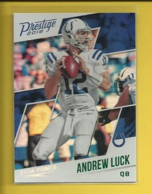 Andrew Luck  2018 Panini Prestige Xtra Points GREEN Card # 162 Colts Football - Image 1 of 2