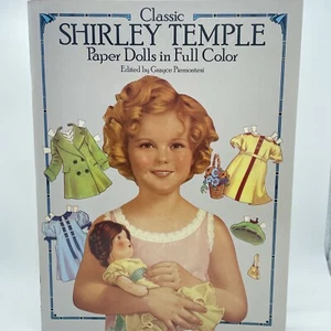 Classic Shirley Temple Paper Dolls in Full Color Paper Doll Book Vintage 1986 S1 - Picture 1 of 6
