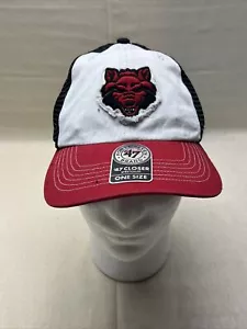 Mütze Kappe Arkansas State Red Wolves weiß/rot Netzrückseite Druckknopflasche NCAA - Bild 1 von 9