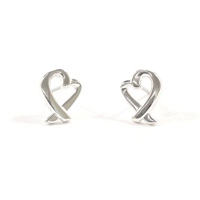 TIFFANY&Co. earring Loving heart Paloma Picasso Silver925 accessory Women Foto 1 de 4