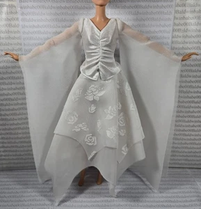 NOCHE C ~ SE ADAPTA A MUÑECA 11.5" STEVIE NICKS BLANCO BELLA DONNA VESTIDO BLUSA FALDA - Imagen 1 de 13