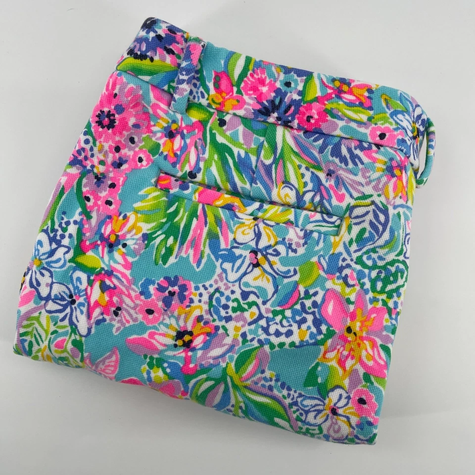 Pantalones Cortos Lilly Pulitzer Mujer Talla 12 Estampado Floral Tiro Alto Azul Rosa Verde Foto 1 de 4