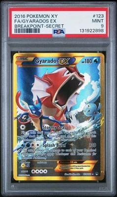 Pokemon Gyarados EX Secret XY BREAKpoint PSA 9 - Image 1 of 3