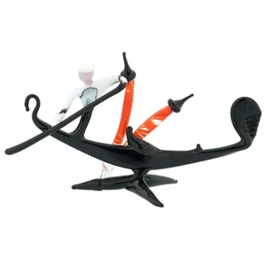 Góndola veneciana de cristal de Murano GlassOfVenice con gondolero - Imagen 1 de 6