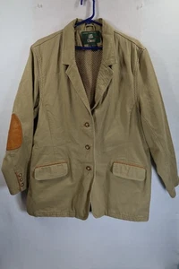 Vintage Orvis Safari Field Jacket Size XL Cotton/Canvas 90s Womens Cargo Blazer - Picture 1 of 15