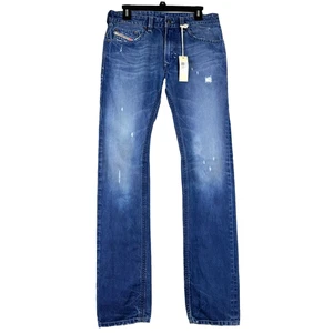 NEU Diesel 32x33 Blue Eyecons 2013/1 Edition Buster Distressed Denim Jeans-Neu mit Etikett - Bild 1 von 14