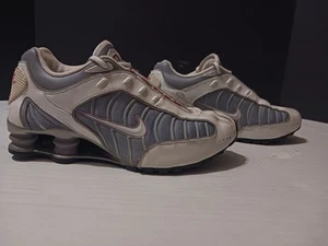 Nike Shox Turbo Running Shoes Womens Size 7.5 US White Gray 316719-011 2007 - Picture 1 of 12