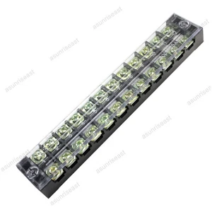 5 × Barrier Terminal Block 25A 600V 12 Pole Position Way TB-2512L for 22-12AWG - Picture 1 of 4