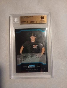2004 BOWMAN CHROME 1ST YEAR #272 ZACH DUKE PITTSBURGH PIRATES BGS 10 Pristine - Picture 1 of 4