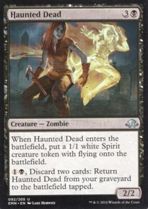 HAUNTED DEAD 092/205 ELDRITCH MOON MTG MAGIC NM - Picture 1 of 1