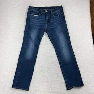 Lucky Brand 121 Slim Jeans Mens 33x30 (34x29) Faded Wash Whiskered - Picture 1 of 10
