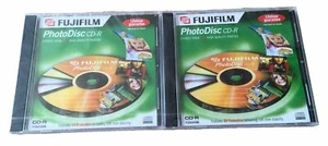 2x Fujifilm PhotoDisc CD-R beschreibbar leer ultraviolett Schutz 700MB neu - Bild 1 von 1