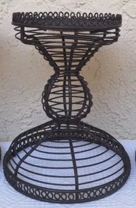 Candelabro Alambre Negro Casa de Campo Francesa Cottagecore 6.5" - Imagen 1 de 3