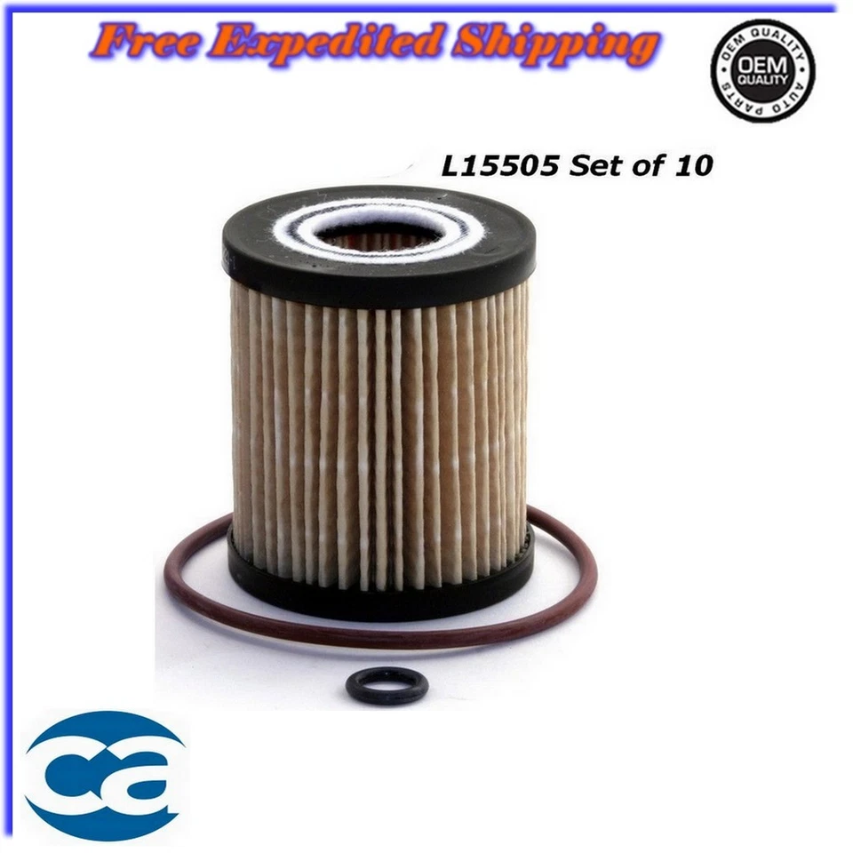 Conjunto de 10 filtros de óleo para Mazda 6 CX-7, Ford Escape, Mercury 2.0L 2.3L 2.5L - Imagem 1 de 1