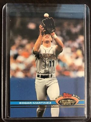 1991 Stadium Club Baseball #47 Edgar Martinez Seattle Mariners - Image 1 of 2