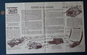 1960-70s Era Branson Missouri Shepherd of the Hills placemat In The Ozarks COOL- - Picture 1 of 1