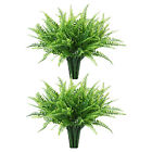 2-10 X Artificial Foliage Fern Plants Realistic Evergreen Display Home Or Office