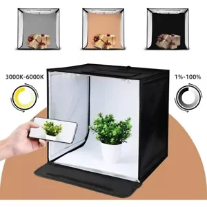 16" LED Photo Studio Light Box Portable Photography Shooting Background Tent Kit - Picture 1 of 8