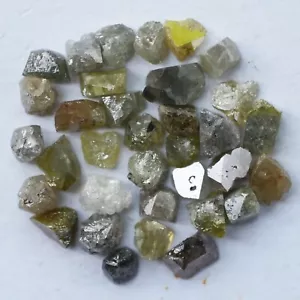 1,00 ct 5 Stück Roh Gelb Grau Mix Diamant Lose Natürliche Diamant 3,00 - 4,00 mm - Bild 1 von 9