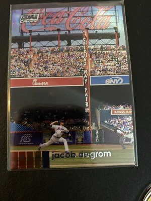 2020 Topps Chrome Stadium Club Jacob Degrom Variation￼ #118 - Image 1 of 2