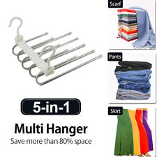 Clothes Pants Trouser Hanger Multi Layer Storage Rack Closet Space Saver