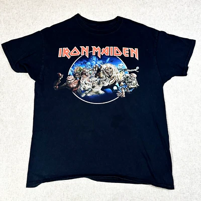 Iron Maiden 2017 男式 XL Zombie Mob 图形重金属摇滚 T 恤 — 第 1/4 张图片