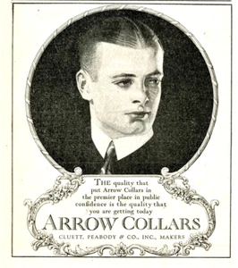 1920 Original Arrow Collars Ad. JC Leyendecker. Good Looking Young Boy/Man - Imagen 1 de 2