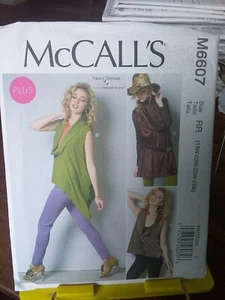 Oop Mccalls Plus Nancy Zieman 6607 misses stretch knit tops tunic sz 18-24 NEW - Picture 1 of 2