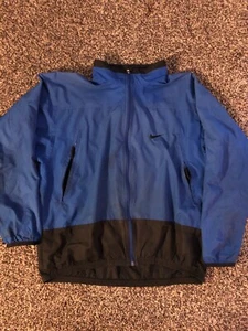 Vintage 90s Nike Cycle Oregon VIII Full Zip Blue Windbreaker Jacket Men's Large - Picture 1 of 12